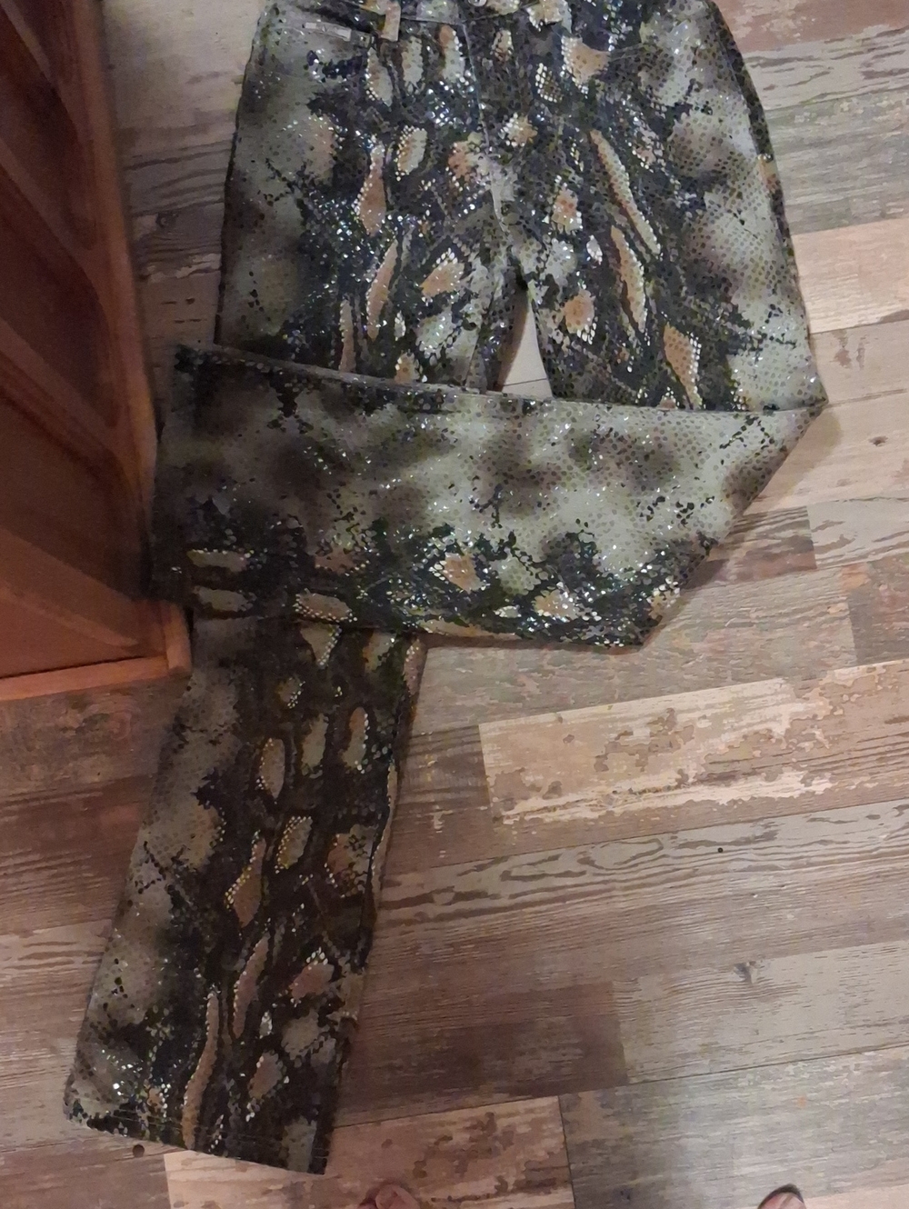 Revolt Snakeprint Jeans